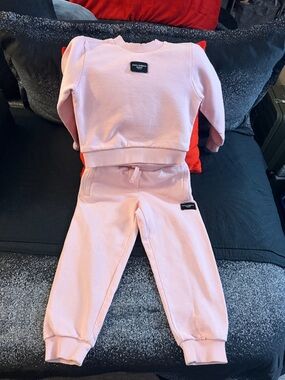Dolce & Gabbana Light Pink Kids Sweatshirt & Joggers Set